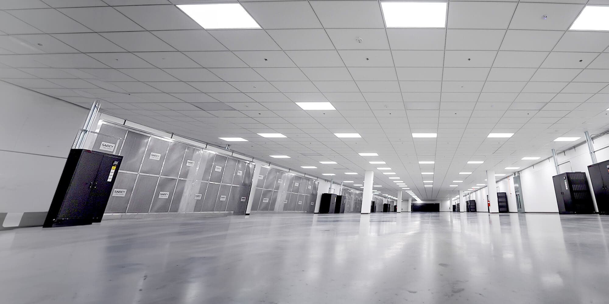 Mostly-empty, large data center space