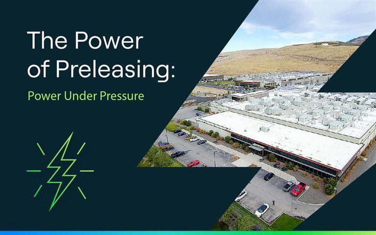 Blog graphic showcasing our hyperscale data center in Wenatchee, WA