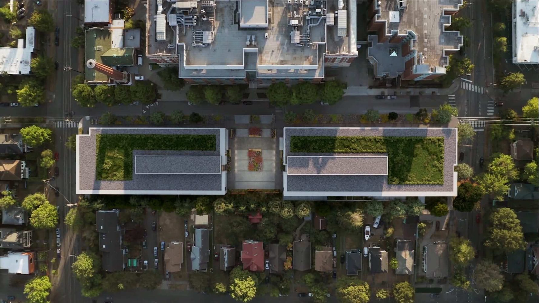 Overhead view of Sabey's Cherry Hill Campus